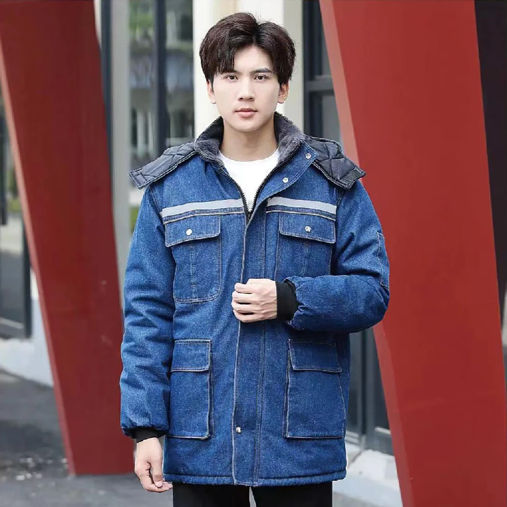 Mid-length Denim Cotton Jacket