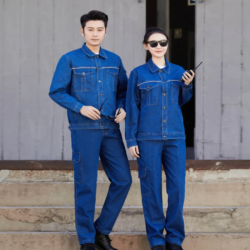 Summer denim miner's uniform