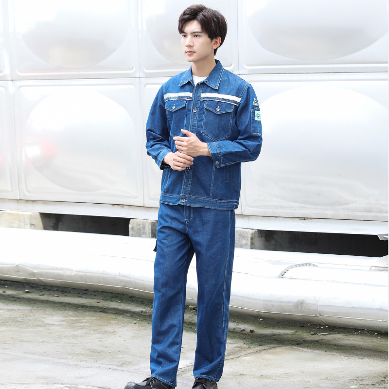 QH-1019 Summer Anti-Static Work Clothes--(Enzyme Washing Process)