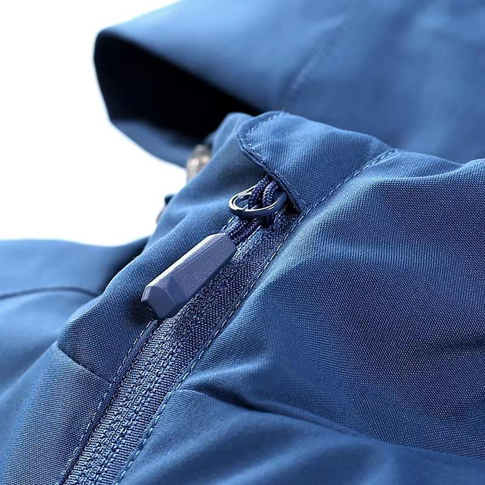 red windproof jacket